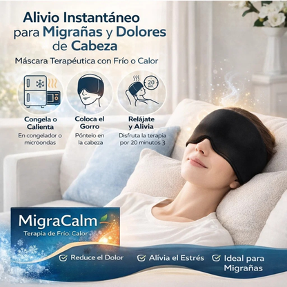 MigraCalm Gorro Terapéutico 360° - Recupera Tus Días Perdidos: Alivia Tu Migraña en Minutos Sin Pastillas
