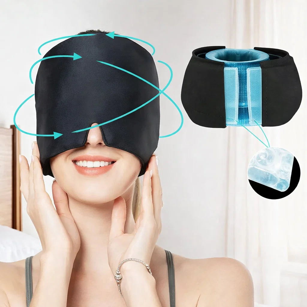 MigraCalm Gorro Terapéutico 360° - Recupera Tus Días Perdidos: Alivia Tu Migraña en Minutos Sin Pastillas